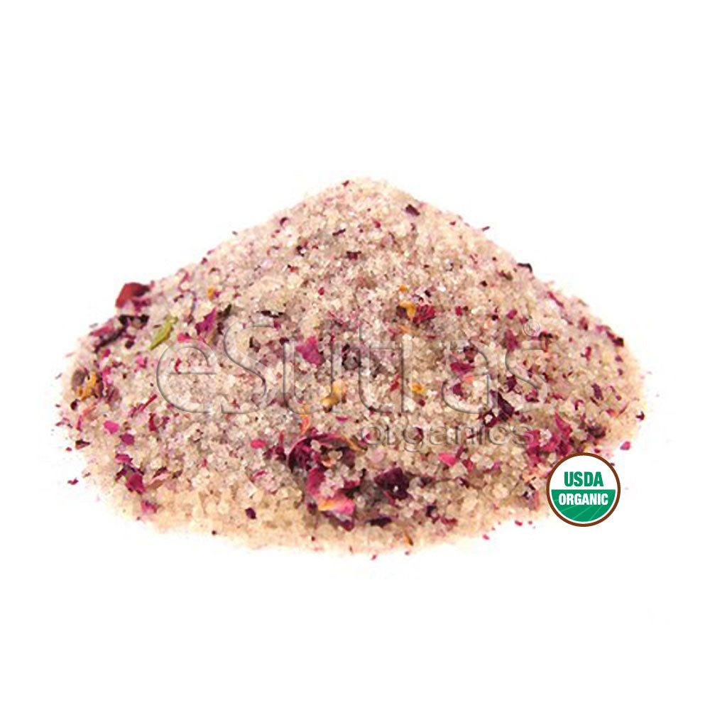 Luxury Rose Bath Salt | Organic Spa Soak | Aroma Sutras