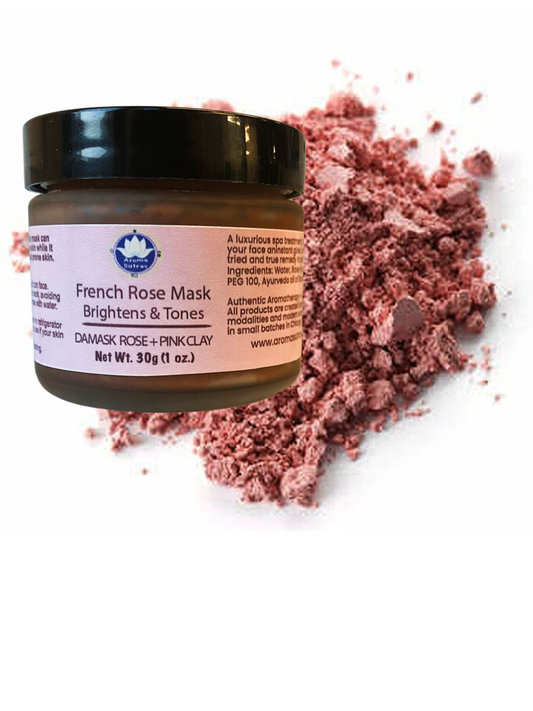 Anti Aging French Rose Clay Mask + Rose Flowers