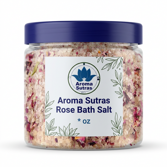 Luxury Rose Bath Salt | Organic Spa Soak | Aroma Sutras