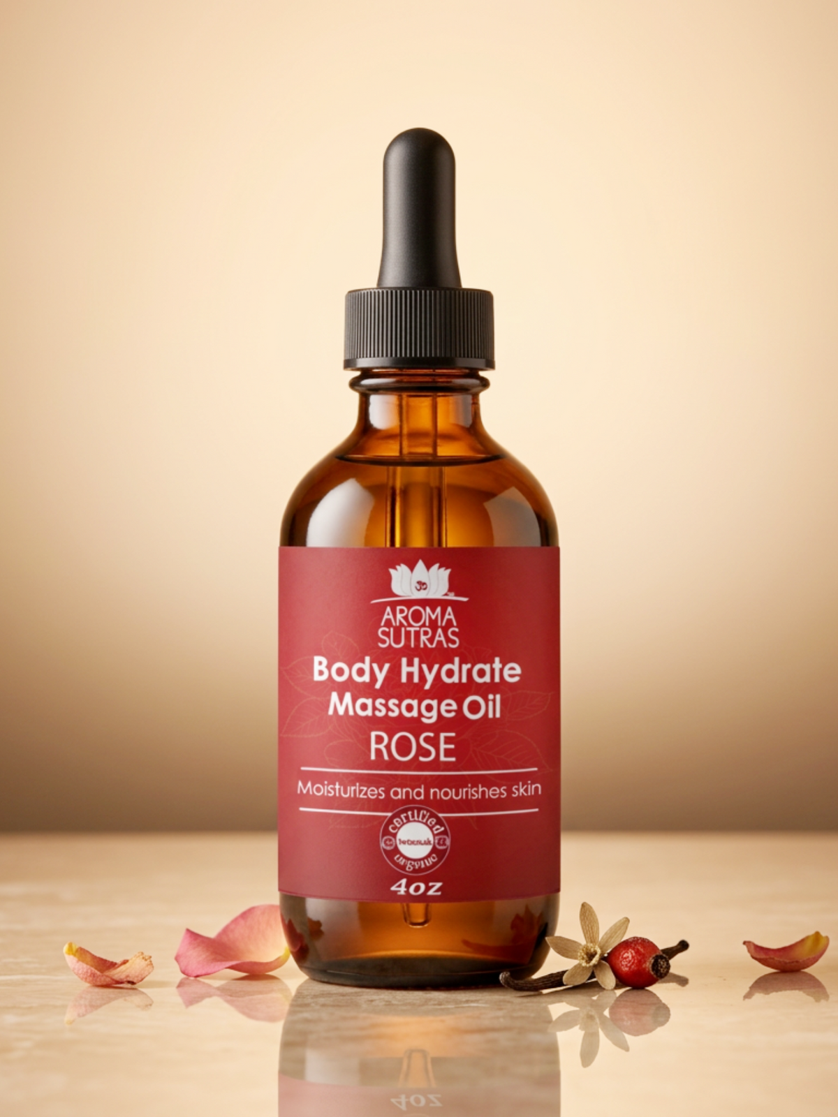 Body Hydrate Massage Oil Rose