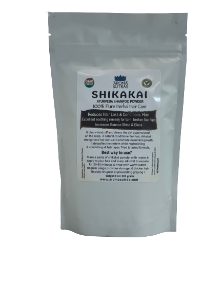 Shikakai Pods Powder, Dry Shampoo Natural Hair cleanser.